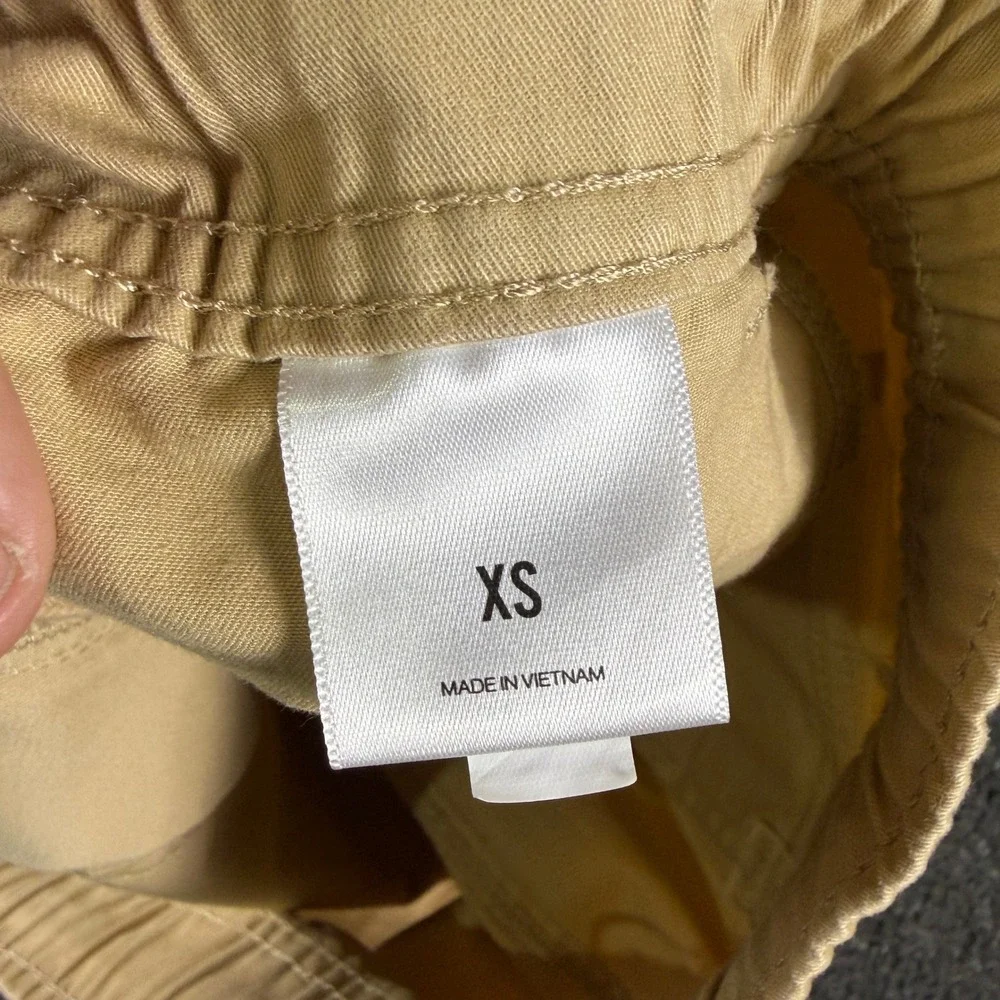 Express Pants Mens XS Jogger Utility Tan Khaki Elastic Waist EUC 003043679